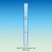 SciLab® Tall-form Nessler Tube, Color Comparison, 2 pcs Matched Set, 25/50 & 50/100㎖<br>With Optically Plane Bottom, Borosilicate Glass 3.3 장형 비색관, 2개 매치 세트