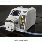 jiPumpTM Precise Peristaltic Pump Set, with Classic PSU Module Pump Head<br>Up to 600rpm, Flow Rate 0.02~3000㎖/min, Large-screen Color LCD Graphic Display, 정밀 액체 연동 펌프, 내부식/내화학성 헤드