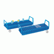 Simport® UniRackTM 60-/80-hole Micro & PCR Tube Combi-Rack, PP, Stackable, Reversible-type<br>Ideal for Cryovial·Microtube·PCR Tube, Hole Φ7 &12mm, -10℃+125/140℃, 만능형 양면랙