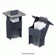 Simport® EasyDipTM Slide Staining Rack & Jar, Hold up to 12 Slide, Autoclavable<br>With Individual Slide Slots, -170℃+210℃, 슬라이드 스태이닝용 랙 & 자