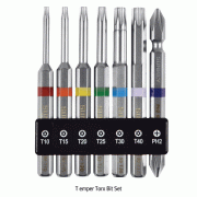 홀별비트 세트, Temper Torx Bit Set