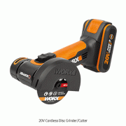 20V Cordless Disc Grinder/Cutter<br>충전 그라인더/커터, 휠 3종 포함