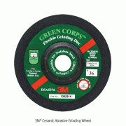 3M® Ceramic Abrasive Grinding Wheel, Durable, 4 & 7 inch, Grit 24~80, Max. RPM 15,300<br>Suitable for Variety of Metals, Made of Aluminum Zirconia, 그라인딩 디스크