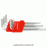 9Pcs 롱볼렌치 세트, Long Ball end Hex L-Key Wrench Set / 9Pcs, 1.5~10mm