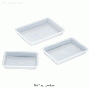 Teflon PFA Chemical-Resistant Tray, Low-form, 0.96~2.7 Lit, -200℃+260℃<br>Ideal for High Temperature, Transparent, 테프론 PFA 내약품성 트레이