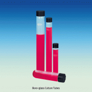 Screwcap Culture/Test Tube, with PP Cap/PTFE Sealing Disc, od Φ12~38mm, 5~150㎖<br>Made of ASTM Type 1 Class A Boro-glass 3.3, Clear & Amber, Autoclavable, 스크류캡 컬쳐 튜브, 기본형