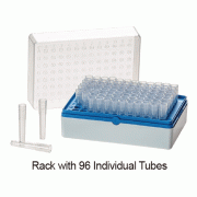 Simport® BioTubeTM 96-Place Rack & Tube Set, PP, with 96 Individual Tubes or 12 Strips of 8 Tubes, Sterile or Non-sterile<br>With Removable Grid Plate, Minimizing Liquid Retention, -190℃+121℃, BioTubeTM 96 바이오랙 & 튜브 세트