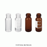 SciLab® 8-425 Screwtop 2㎖/Φ12×32 Autosampler Vial, Caps·Septa·Inserts ; Separately<br>Clear & Amber, for Chromatography, Boro-glass 5.1, 2㎖ 스크류탑 오토샘플러 바이알, 캡·셉타·인써트 별매, 12×32