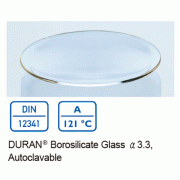 DURAN® Premium Watch Glass of Boro-Glass 3.3, Fine-finished, Φ40mm~Φ250mm<br>With fused edges, Autoclavable, DIN/ISO, DURAN 글라스 시계접시, 보로글라스 3.3